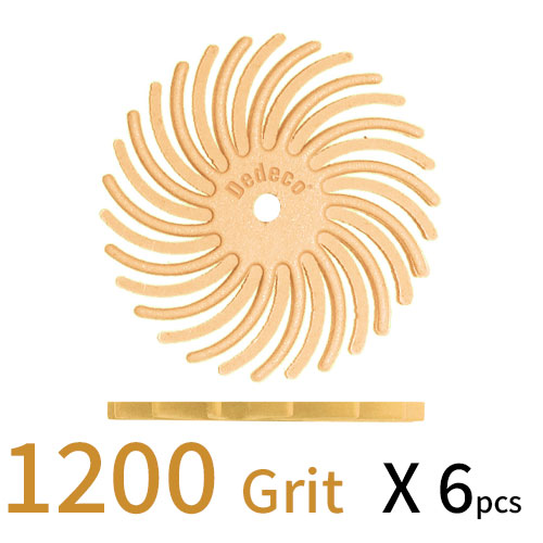Sunburst דיסק D22 (מאורר) - אפרסק GR 1200 (מתאים לכל החומרים) אריזה 6 יחידות