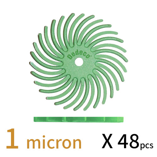 Sunburst דיסק D22 (מאורר) - ירוק בהיר 1 מיקרון (מתאים לכל החומרים) אריזה 48 יחידות