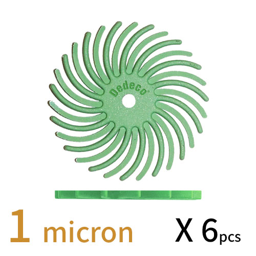 Sunburst דיסק D22 (מאורר) - ירוק בהיר 1 מיקרון (מתאים לכל החומרים) אריזה 6 יחידות