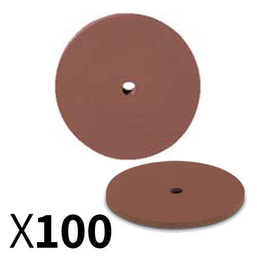 דיסק גומי חום D22*1 גסות עדינה EVE 702 - מארז 100 יחידות