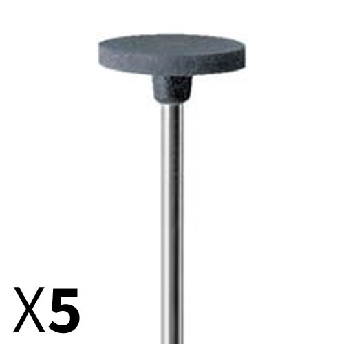 דיסק D14.5*2 גומי אפור, גסות בינונית , עם ציר מובנה מארז 5 יחידות
