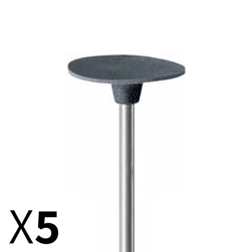דיסק D19*0.5 גומי אפור, גסות בינונית ,עם ציר מובנה מארז 5 יחידות EVE 609