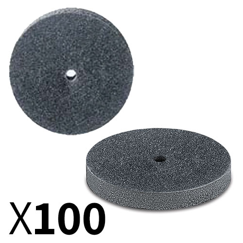 דיסק D22*3 גומי אפור, גסות בינונית - מארז 100 יחידות