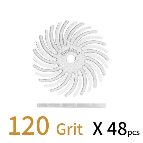 Sunburst דיסק D15.3 (מאורר) - לבן GR 120 (מתאים לכל החומרים) אריזה 48 יחידות