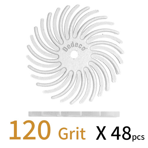 Sunburst דיסק D22.22 (מאורר) - לבן GR 120 (מתאים לכל החומרים) אריזה 48 יחידות