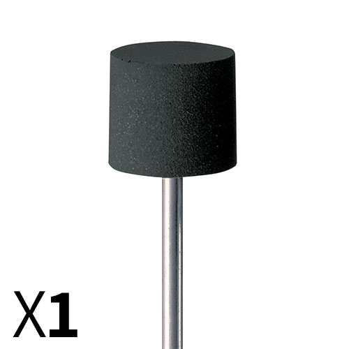 צילינדר D14*12 עם ציר מובנה סיליקון שחור גמיש, גסות בינונית למתכות EVE גרמניה