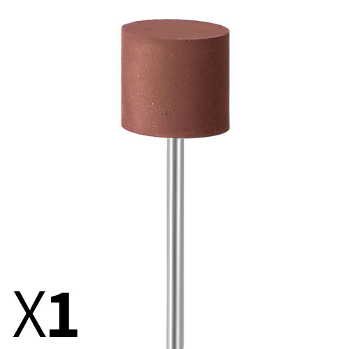 צילינדר גומי חום D14*12 גסות עדינה - עם ציר מובנה EVE 720 - יחידה