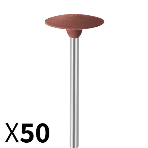 עדשה גומי חום D14.2*2.5 גסות עדינה - עם ציר מובנה EVE 708 - מארז 50 יחידות