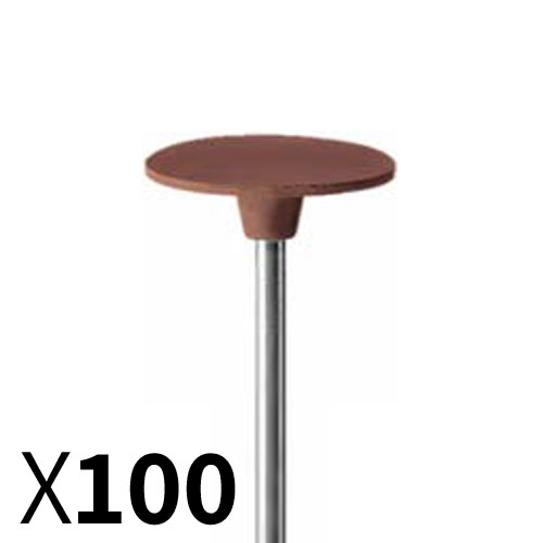 דיסק גומי חום D19*0.5 עדינה - על ציר - EVE 709 - מארז 100 יחידות