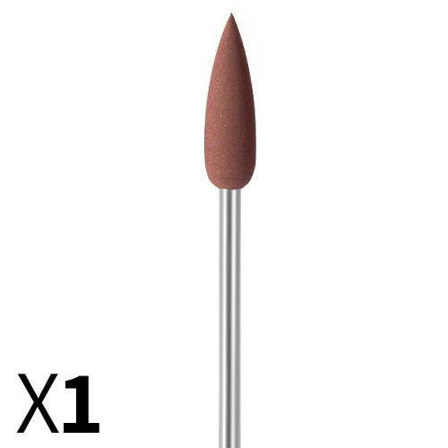 להבה D5.5*18 גומי חום , גסות עדינה, עם ציר מובנה EVE גרמניה