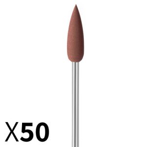 להבה D5.5*18 גומי חום , גסות עדינה, עם ציר מובנה EVE גרמניה - מארז 50 יחידות