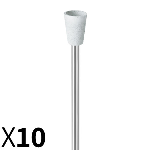 כוס D7*10 סיליקון לבן גס עם ציר מובנה לליטוש קרמיקה/אקריליק/כל המתכות EVE גרמניה