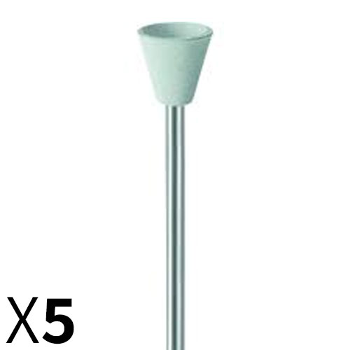 כוס D9*8.5 סיליקון לבן גס עם ציר מובנה לליטוש קרמיקה/אקריליק/כל המתכות EVE גרמניה - מארז 5 יחידות
