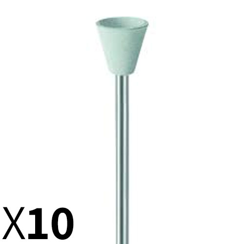 כוס D9*8.5 סיליקון לבן גס עם ציר מובנה לליטוש קרמיקה/אקריליק/כל המתכותמEVE גרמניה - מארז 10 יחידות