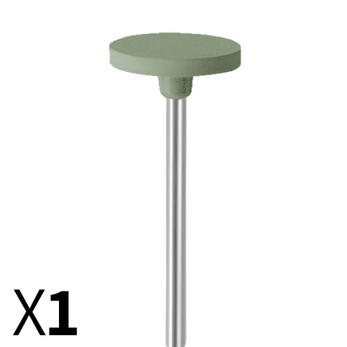 דיסק D14.5*2 גומי ירוק, עדין מאוד, עם ציר מובנה EVE גרמניה