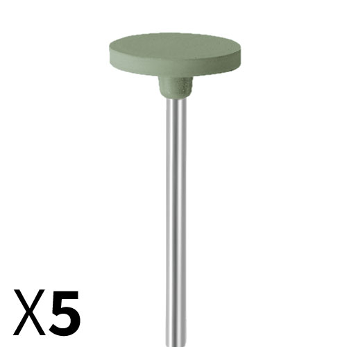 דיסק D14.5*2 גומי ירוק, עדין מאוד, עם ציר מובנה EVE גרמניה מארז 5 יחידות