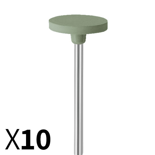 דיסק D14.5*2 גומי ירוק, עדין מאוד, עם ציר מובנה EVE גרמניה מארז 10 יחידות