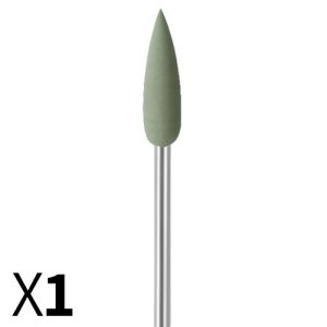 להבה D5.5*18 גומי ירוק, עדין מאוד, עם ציר מובנה EVE גרמניה