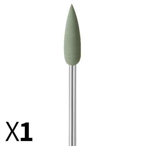 להבה D5.5*18 גומי ירוק, עדין מאוד, עם ציר מובנה EVE גרמניה