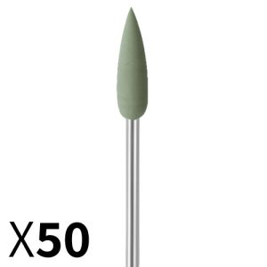 להבה D5.5*18 גומי ירוק, עדין מאוד, עם ציר מובנה EVE גרמניה - מארז 50 יחידות