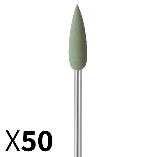 להבה D5.5*18 גומי ירוק, עדין מאוד, עם ציר מובנה EVE גרמניה - מארז 50 יחידות
