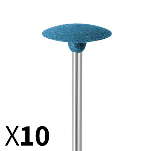 עדשה גומי כחולה D14.5*2.5 גסה - עם ציר מובנה - מארז 10 יחידות