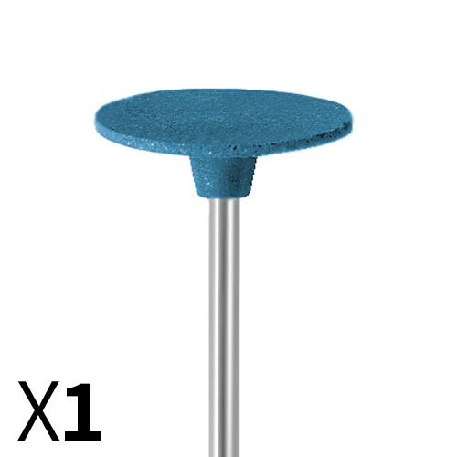 דיסק גומי כחול D19*0.5 גס - עם ציר מובנה - יחידה