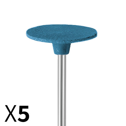 דיסק גומי כחול D19*0.5 גס - עם ציר מובנה - EVE גרמניה מארז 5 יחידות
