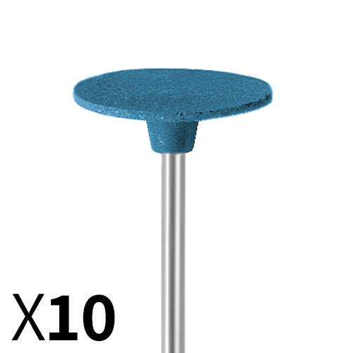 דיסק גומי כחול D19*0.5 גס - עם ציר מובנה - מארז 100 יחידות