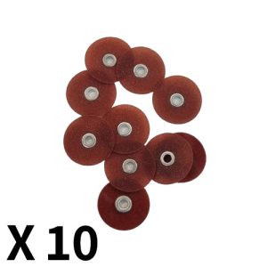 דיסקיות לטש גמישות D10*0.26 (על בסיס פלסטיק) חומות גסות מאוד GR240 מארז 10 יחידות / EVE גרמניה