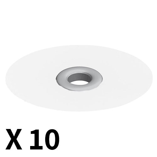 דיסקיות לטש גמישות D22*0.11 (על בסיס פלסטיק) לבנות עדינות מאוד מארז 10 יחידות / EVE גרמניה