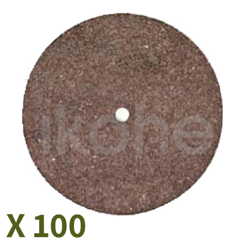 דיסק חיתוך חום 0.63*22 D (אלומיניום אוקסיד) 100 יחידות - חיתוך מהיר למתכות אצילות