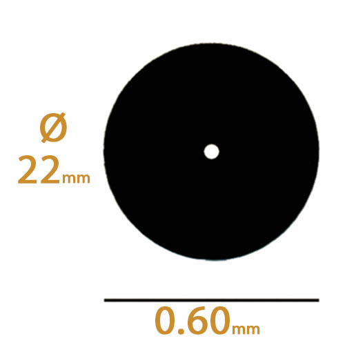 דיסק חיתוך 0.60*22 D (סיליקון כרביד) 10 יחידות (לחיתוך מתכות אמייל ופורצלן) Dedeco SAFE-SIDE