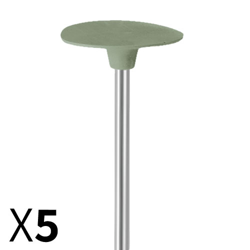 דיסק D19*0.5 גומי ירוק, עדין מאוד , עם ציר מובנה EVE גרמניה מארז 5 יחידות