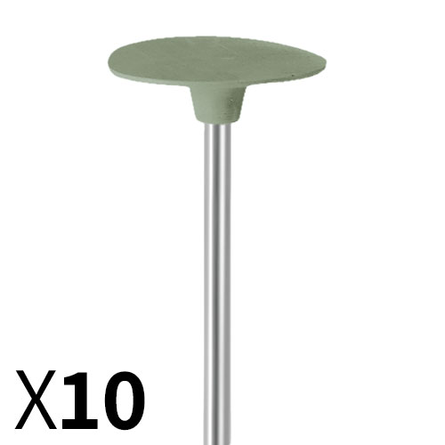 דיסק D19*0.5 גומי ירוק, עדין מאוד , עם ציר מובנה EVE גרמניה מארז 10 יחידות