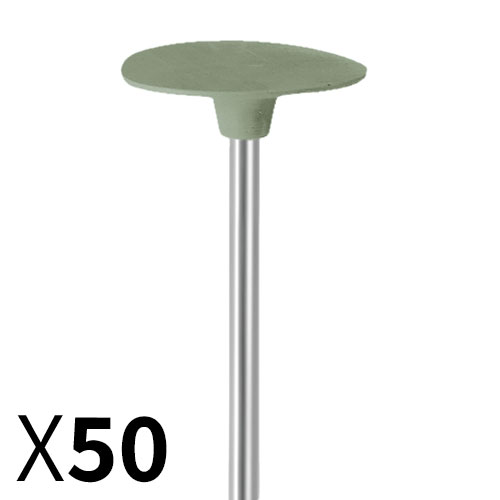 דיסק D19*0.5 גומי ירוק, עדין מאוד , עם ציר מובנה EVE גרמניה מארז 50 יחידות