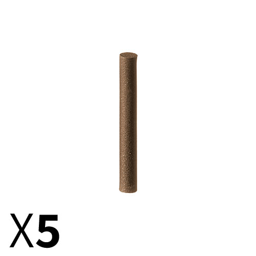 צילינדרD3*20 גומי קשה ,חום , גסות בינונית - מארז 5 יחידות