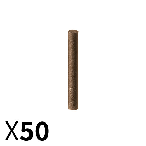 צילינדרD3*20 גומי קשה ,חום , גסות בינונית - מארז 50 יחידות