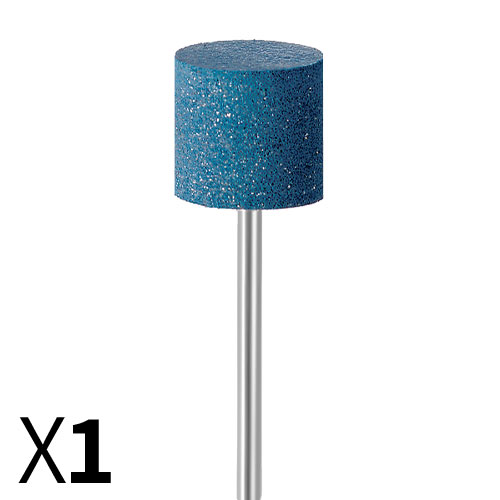 צילינדר D14*12 גומי כחול ,גסות גסה ,עם ציר מובנה