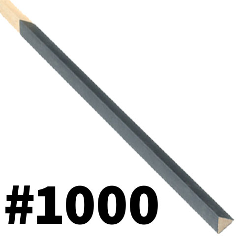 מקל לטש משולש 1000 GR - אורך כללי 25 ס"מ מידות משולש 9 * 9 * 9 מ"מ