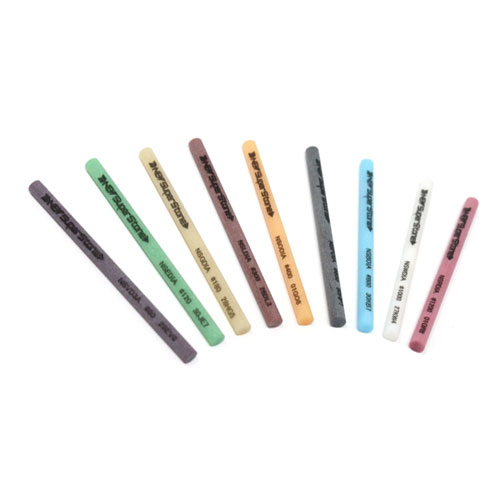 אבן ליטוש קרמית - פרופיל עגול 2.35 מ"מ אורך 50 מ"מ - NEW Super Stone יפן