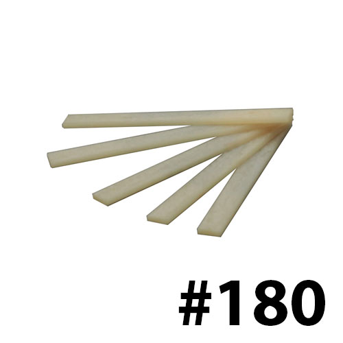 אבן ליטוש קרמית #180 בז'- פרופיל מלבן 4x1.0 מ"מ אורך 40 מ"מ - יפן