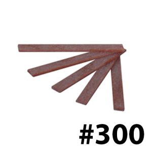 אבן ליטוש קרמית #300 חום - פרופיל מלבן 4x1.0 מ"מ אורך 40 מ"מ - יפן