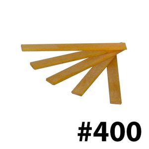 אבן ליטוש קרמית #400 כתום - פרופיל מלבן 4x1.0 מ"מ אורך 40 מ"מ - יפן