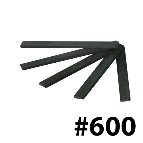 אבן ליטוש קרמית #600 שחור - פרופיל מלבן 4x1.0 מ"מ אורך 40 מ"מ - יפן