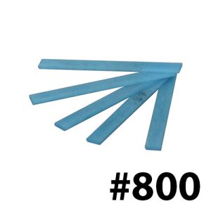 אבן ליטוש קרמית #800 כחול - פרופיל מלבן 4x1.0 מ"מ אורך 40 מ"מ - יפן