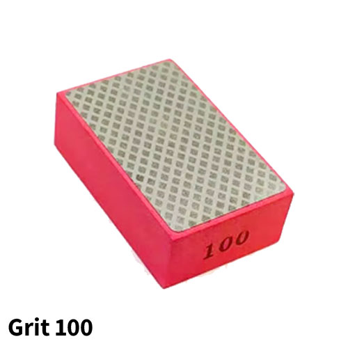 ספוג לטש יהלום Grit 100 צהוב - מושלם לטקסטורה ולליטוש למתכות / שיש / אבני חן / זכוכית אמייל ועוד.. (ניתן לעבוד עם מים)