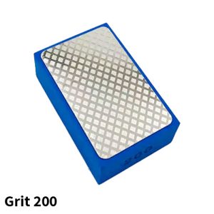 ספוג לטש יהלום Grit 200 כחול - מושלם לטקסטורה ולליטוש למתכות / שיש / אבני חן / זכוכית אמייל ועוד.. (ניתן לעבוד עם מים)