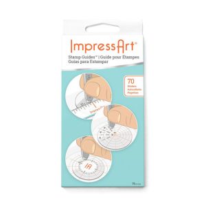 מדבקות עזר להחתמה בקו ישר ומעוגל - ImpressArt Stamp Guides