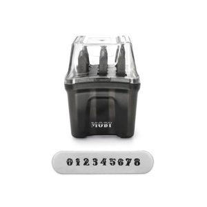 סט חותמות הטבעה מספרים 6 מ"מ Moby (9 יחידות) במארז פלסטיק - ImpressArt
